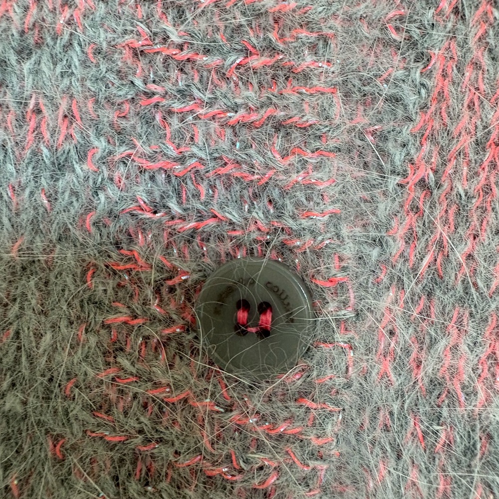 Roberto Collina Vibrant Orange/ coral pink and Subtle Gray angora Knitwear - Picture 6 of 7